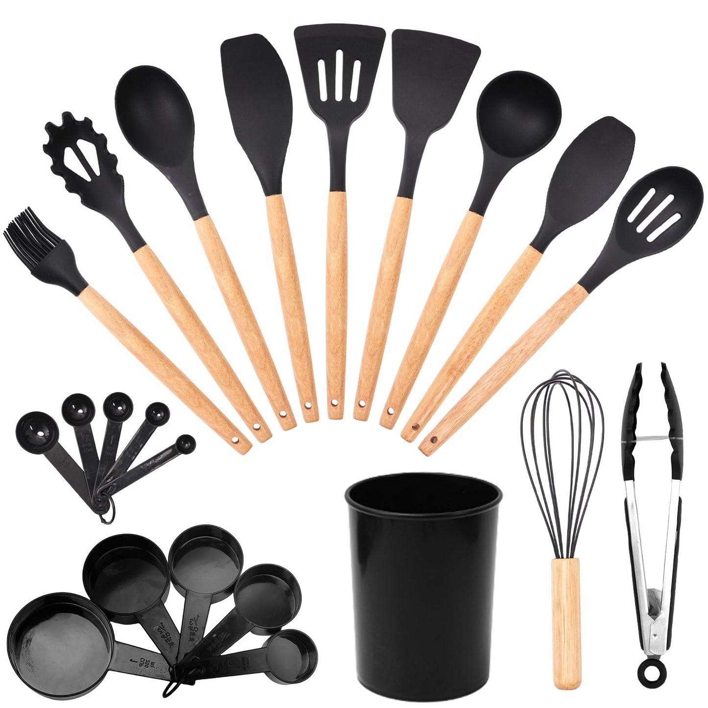 The Artisan Chef 22-Piece Set | Heat-Resistant Silicone & Solid Wood