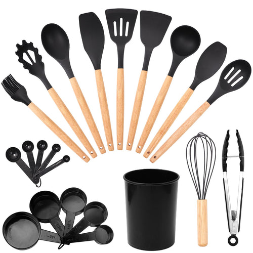 The Artisan Chef 22-Piece Set | Heat-Resistant Silicone & Solid Wood